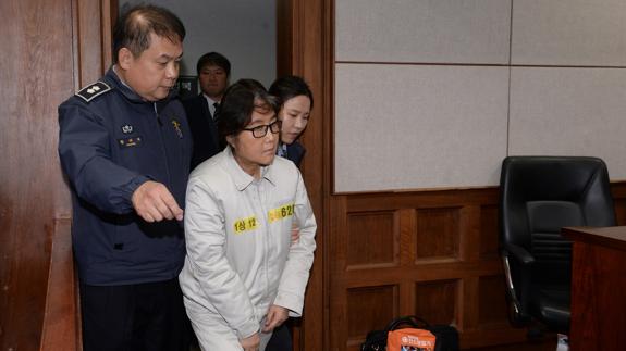 Choi Soon-sil, confidente de la presidenta surcoreana.