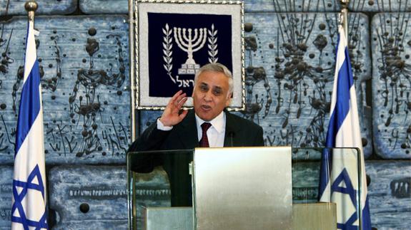 El expresidente israelí Moshe Katzav, en 2007.