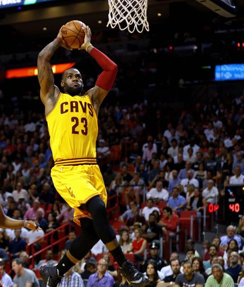 LeBron James, durante un partido. 