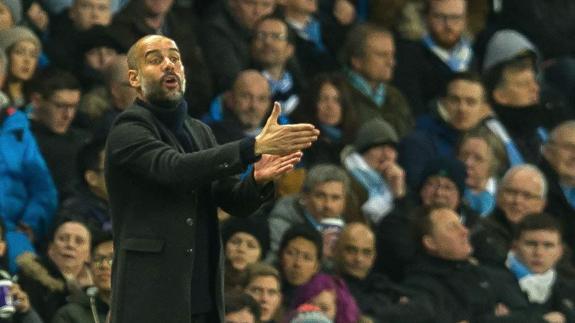 Guardiola, durante un partido. 