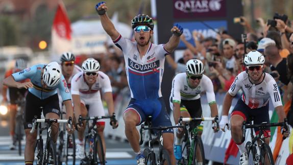 Peter Sagan, en los mundiales de Catar, este mismo año. 