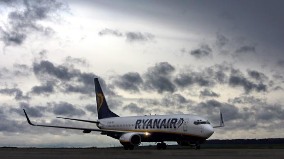 Un avión de Ryanair.