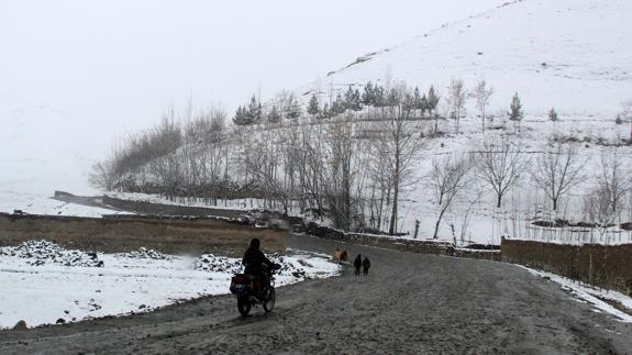 La nieve cubre las montañas de Badakhshan, en Afghanistán.