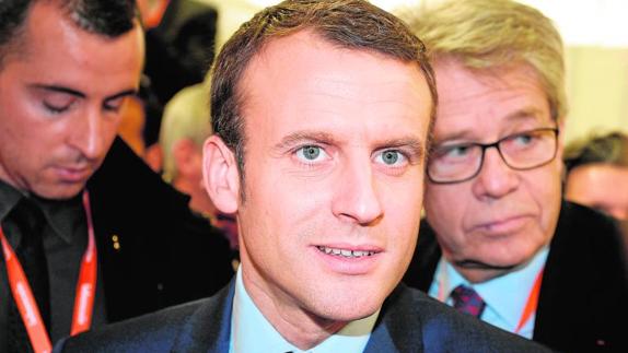 El candidato de la plataforma independiente En Marcha, Emmanuel Macron.