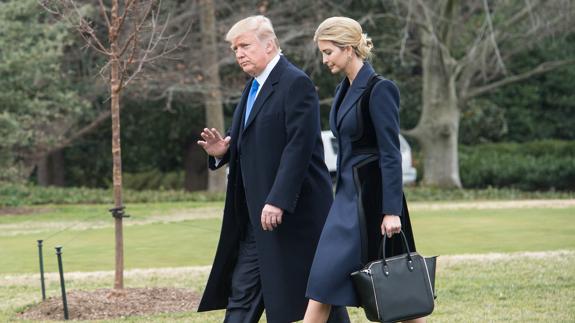 Donald Trump, junto a su hija Ivanka.