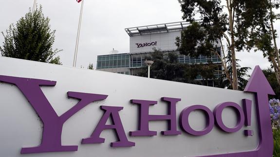 El logo de Yahoo.