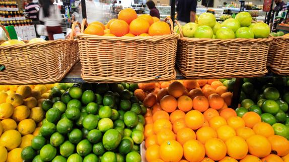 Puesto de verduras en Brasil. 