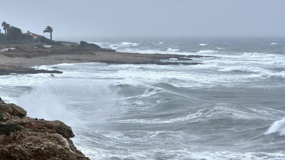 Temporal en Denia (Alicante). 