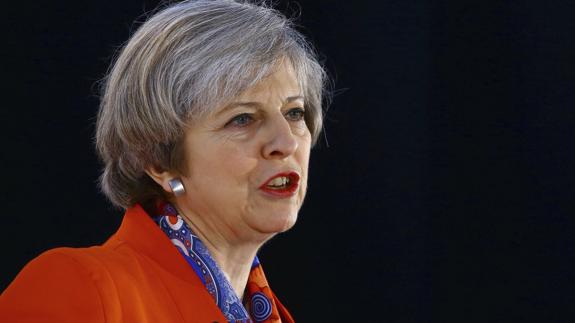 La primera ministra británica, Theresa May.