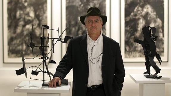 El artista surafricano William Kentridge, en el Centro de Arte Contemporáneo de Málaga.