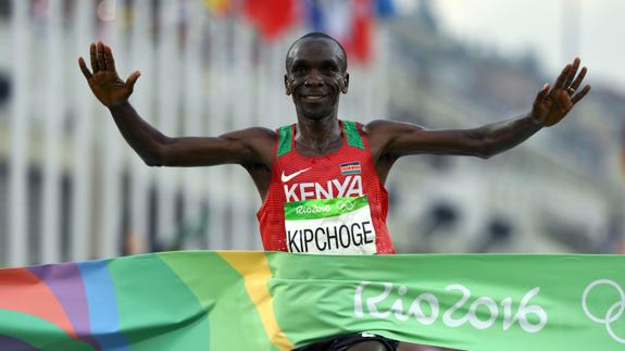 El keniano Eliud Kipchoge. 