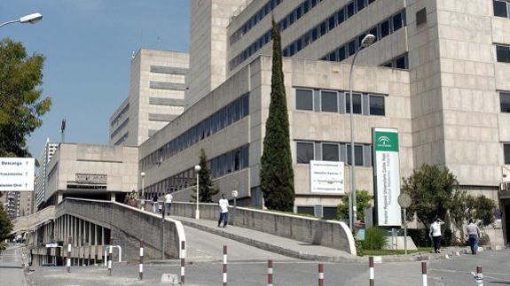 Fachada del Hospital Materno Infantil de Málaga. 