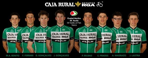 Roster del Caja Rural para la Vuelta al País Vasco 