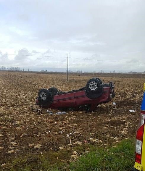 Imagen del vehículo accidentado