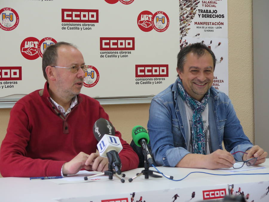 Ignacio Fernández junto a Enrique Reguero durante la rueda de prensa. 