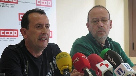 Julio Serrano e Ignacio Fernández, durante la rueda de prensa.