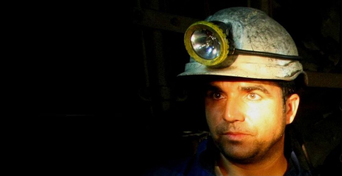 Un minero, durante uno de los encierros por la crisis del sector.