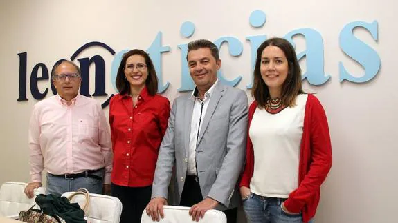 Eduardo Fernández, Aurora Flórez, Enrique Bueno y Ana Marcello en el debate de leonoticias.