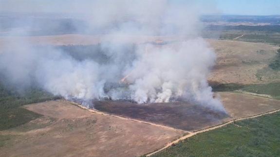 Incendio en la Sobarriba.