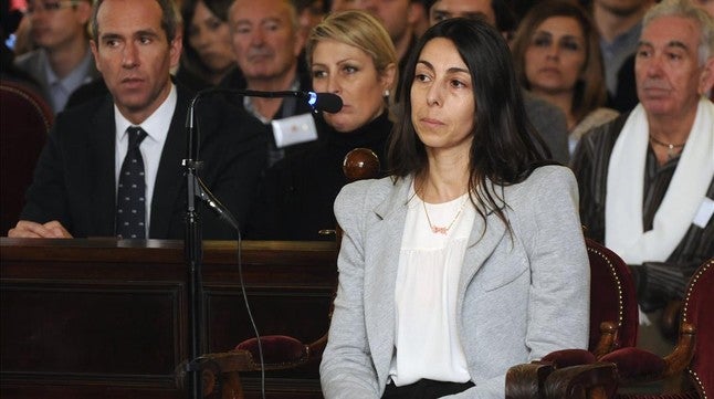 Raquel Gago, durante la celebración de la vista oral en León. 