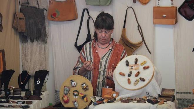 Puesto de artesanía.