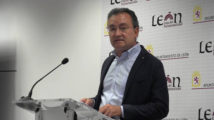 Fernando Slaguero durante la Junta de Gobierno Local de este viernes.