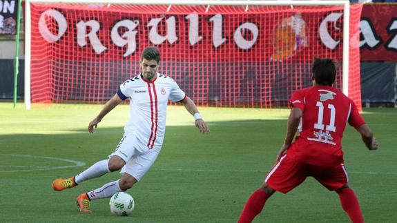 Iván González en el último partido de liga.