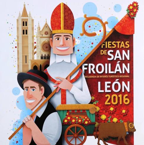 Cartel ganador de las Fiestas de San Froilan 2016.