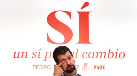 El secretario general del Partido Socialista de Castilla y León, Luis Tudanca.