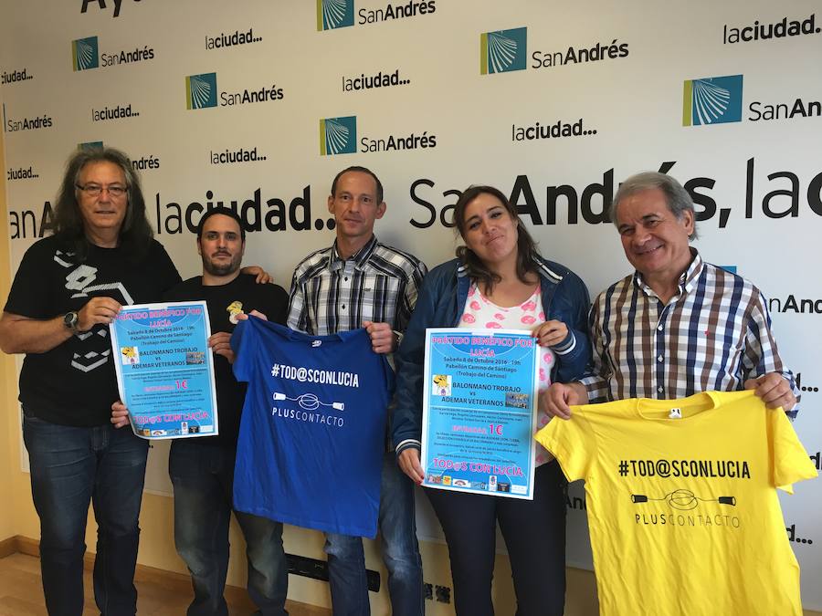 Balonmano Trobajo y Ademar Veteranos juegan este sábado un partido solidario con la pequeña Lucía