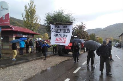Protesta de los vecinos.