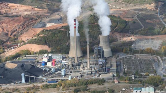 Imagen de la térmica de La Robla.