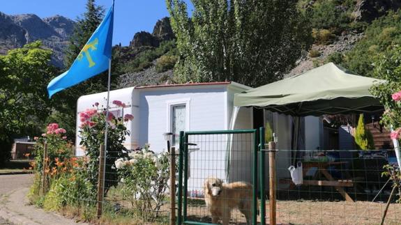 El camping de Vegacervera, en una imagen de archivo.