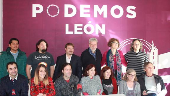 El nuevo Consejo Ciudadano de Podemos, en rueda de prensa.