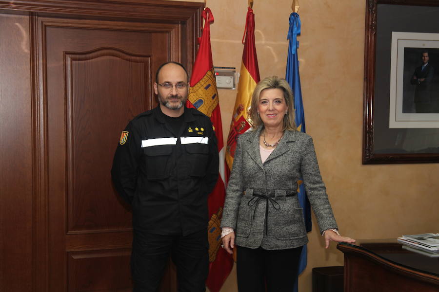 Salgueiro recibió al coronel jefe Díaz Fernández.