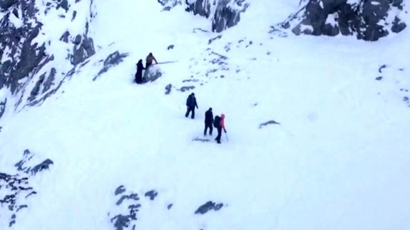 Imagen del rescate en Picos de Europa.