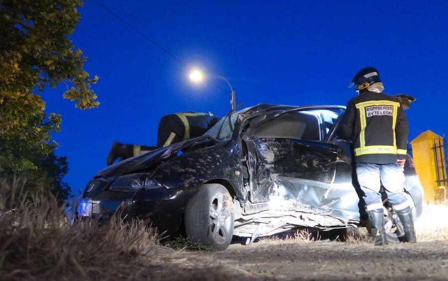 Accidente en la provincia de León el pasado mes de agosto. 