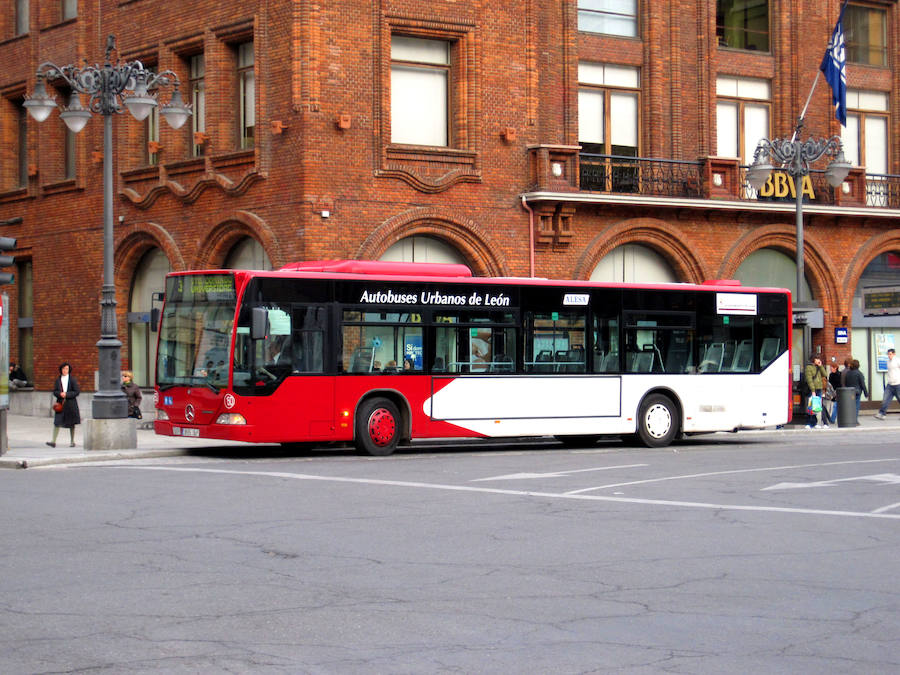 Autobús urbano en León. 