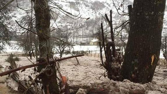 Lagunas de Somoza tras rachas de viento en una foto de archivo
