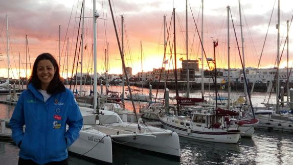 Raquel Carbajo en Lanzarote.