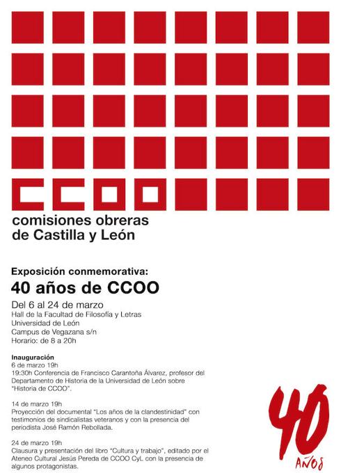 CCOO: 40 años de lucha sindical