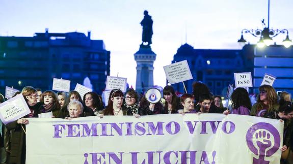 Manifestación del Día de Internacional de la Mujer Trabajadora. 