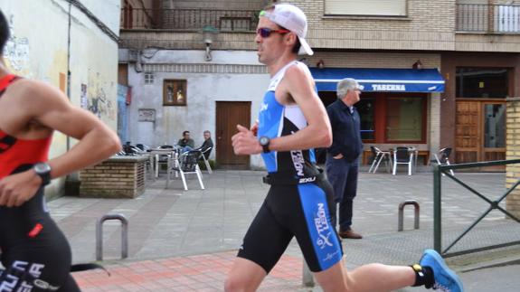 Guillermo García, en la prueba de Gernika.