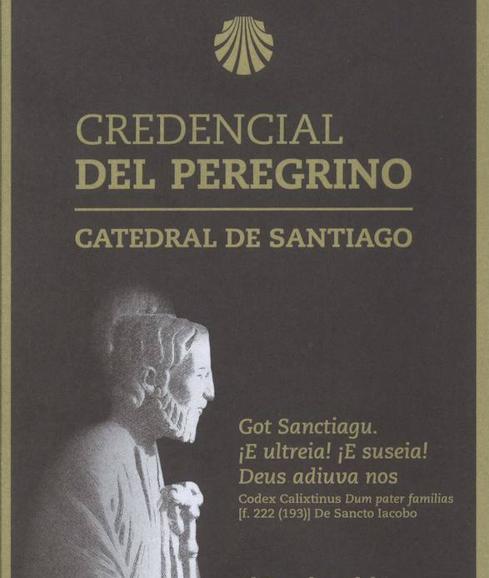 Credencial de los peregrinos.