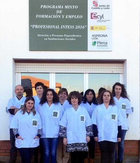 Asprona-León clausura su octavo programa mixto de formación y empleo ‘Profesional Intess’