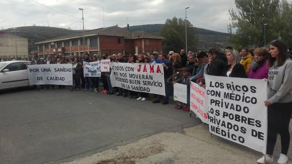 Momento de la manifestación. 