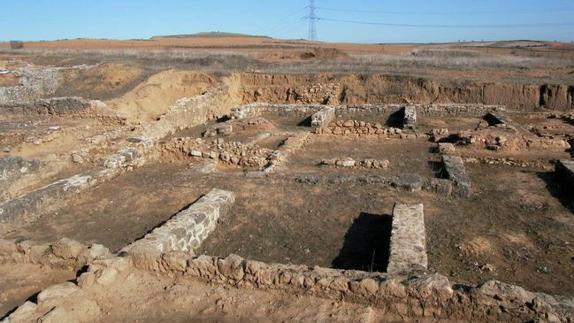 Restos de Lancia antes del inicio de las obras.
