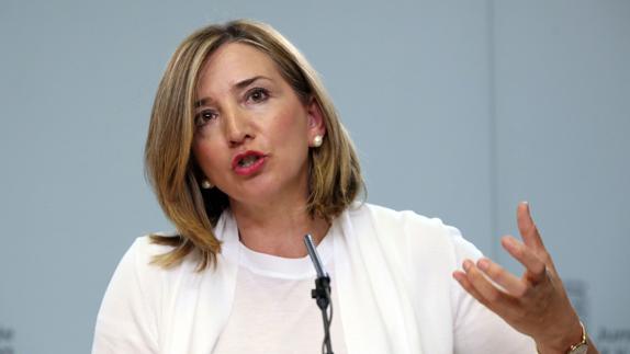 La consejera de Familia, Alicia García, comparece en rueda de prensa posterior al Consejo de Gobierno.