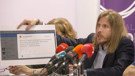 El secretario general de Podemos en Castilla y León, Pablo Fernandez, expone su valoración acerca de las grabaciones sobre la Operación Lezo.