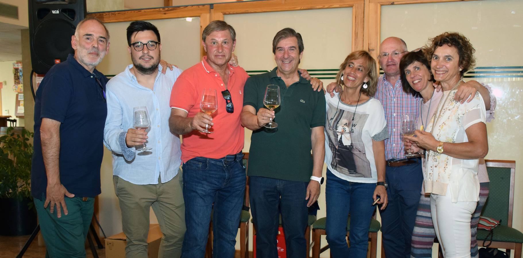 Los jugadores disfrutaron de dos vinos de Bodegas Monte Real.